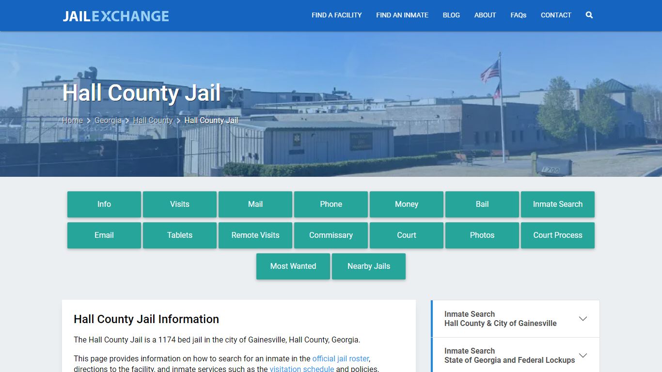 Hall County Jail, GA Inmate Search, Information